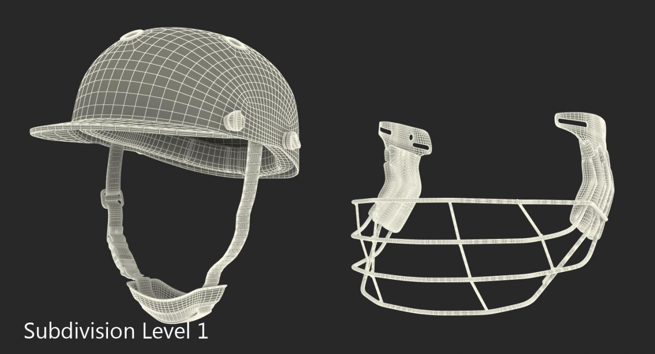 3D model Cricket Helmet Ram Protec