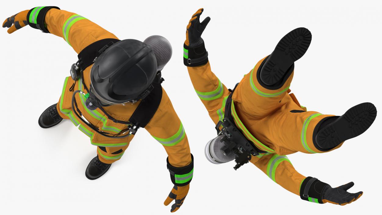 Firefighter Rescuer 3D model