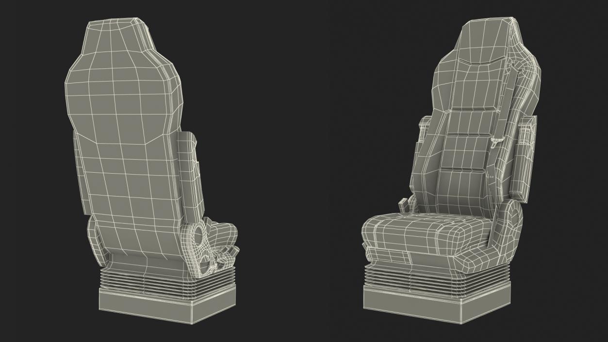 3D model Bus Driver Seat