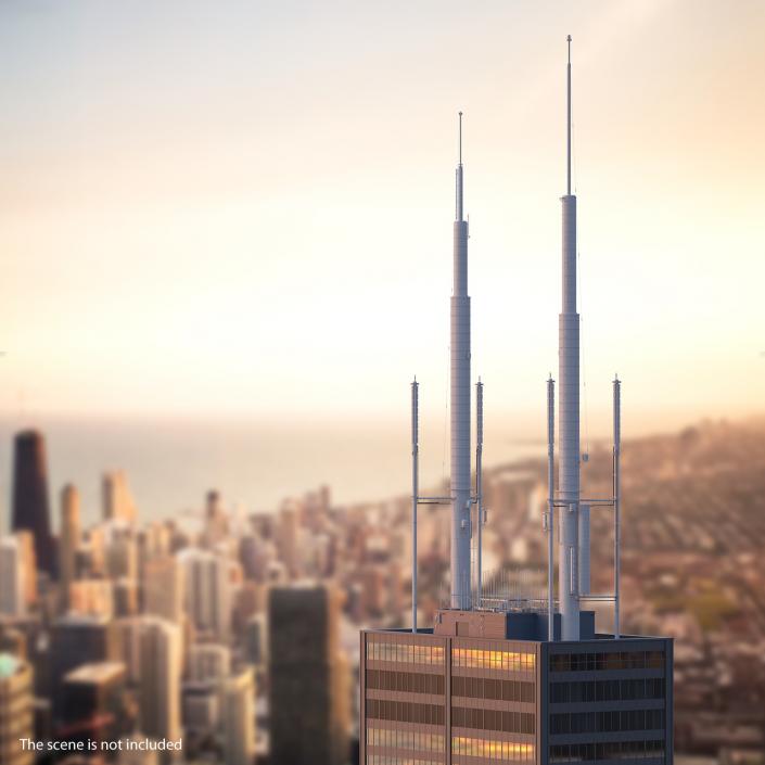 Skyscraper Roof Top 3D model
