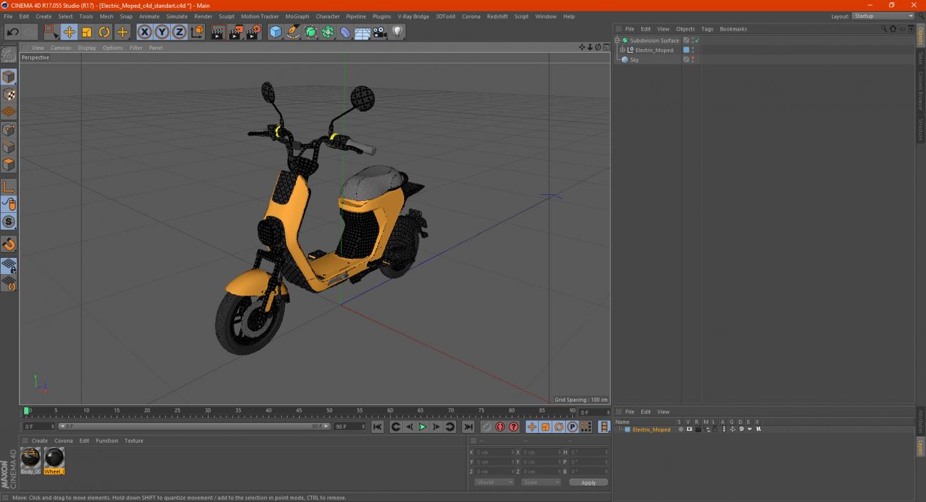 Electric Moped 3D model