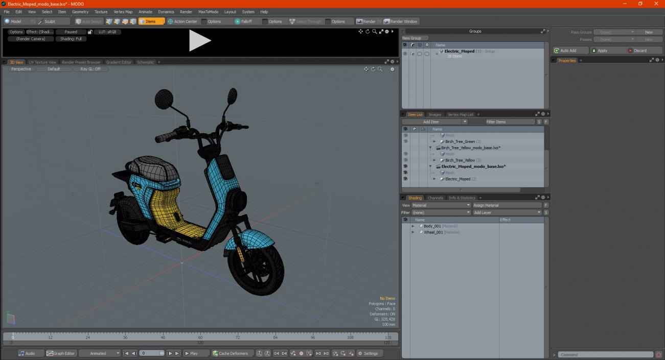 Electric Moped 3D model