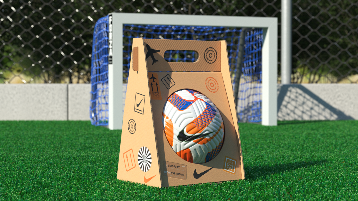 3D model Nike Premier League 2022-23 Flight Official Match Ball in Package