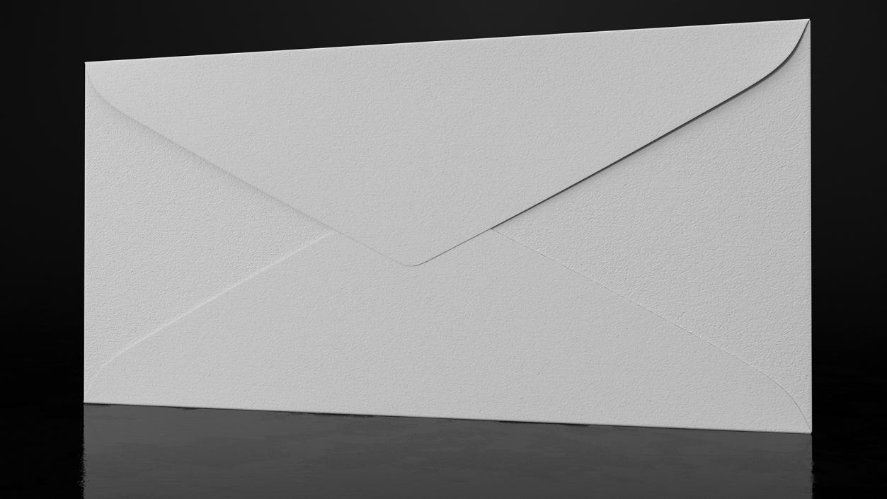 3D Wax Seal Stamp Envelope model