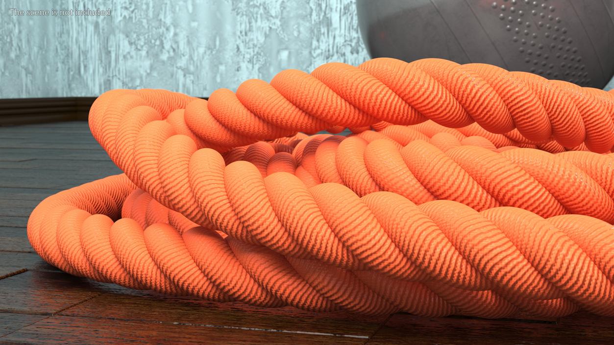 3D Fitness Battle Rope Orange