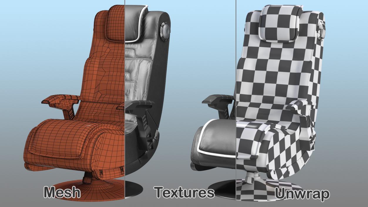 3D Gaming Chair with Speakers