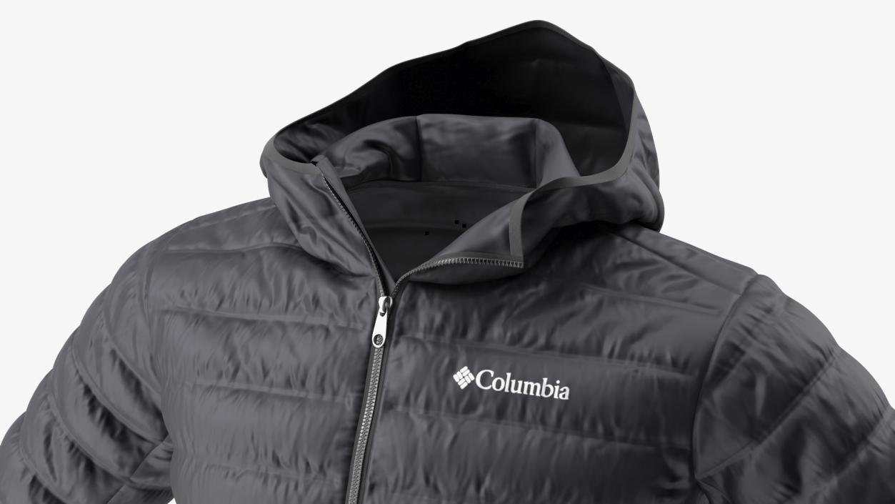 3D Black Columbia Jacket