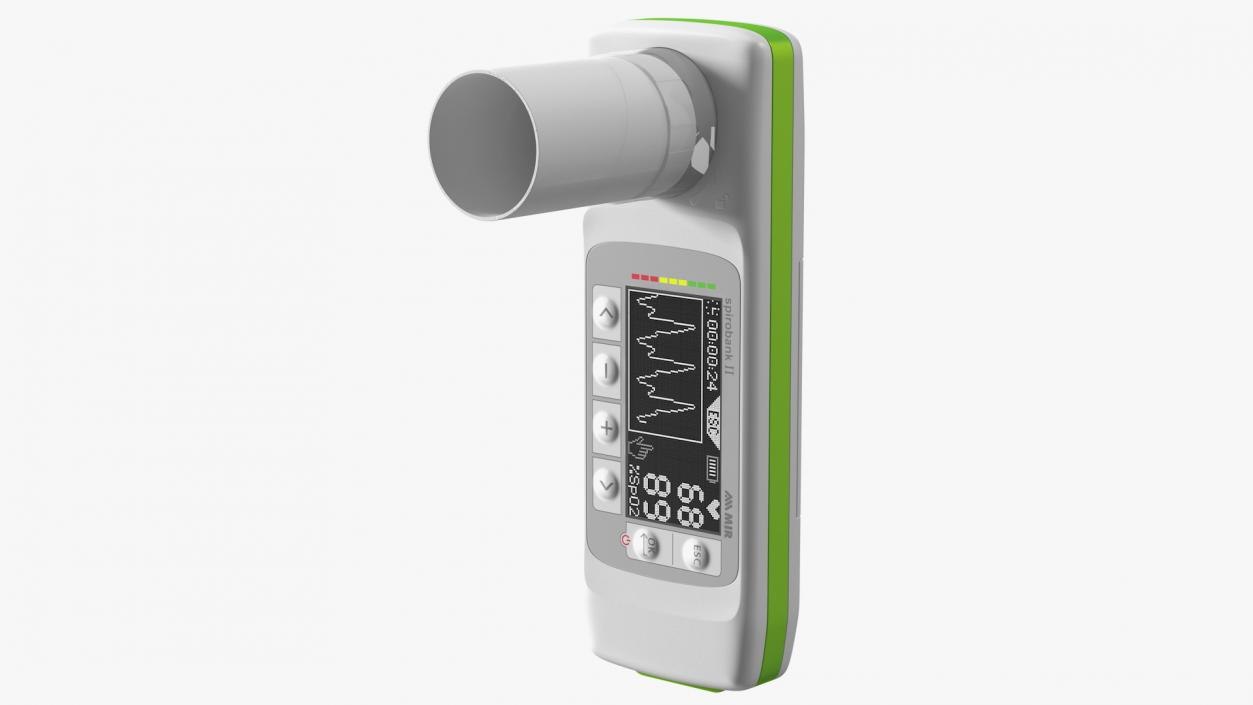 MIR Spirobank II Spirometer with Reusable Turbine 3D model