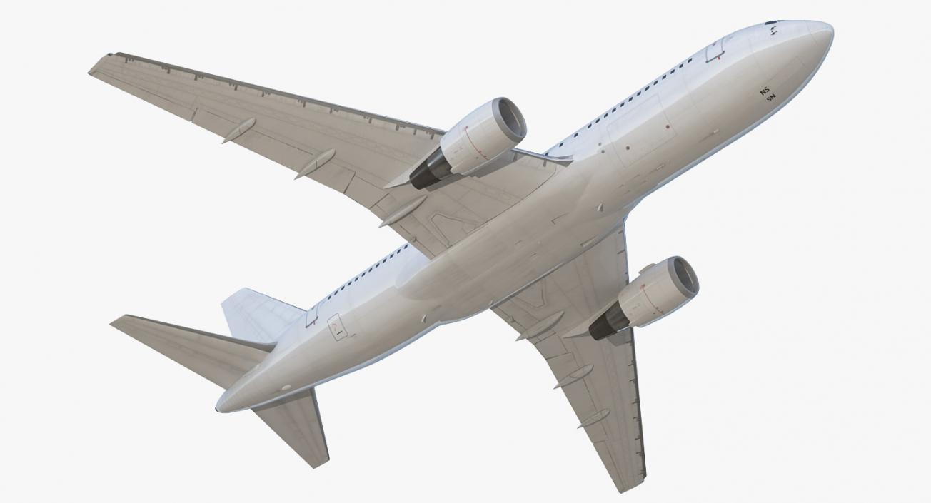 Boeing 767-200 Generic Rigged 3D model