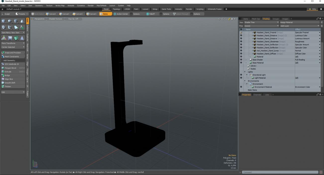 3D Headset Stand model