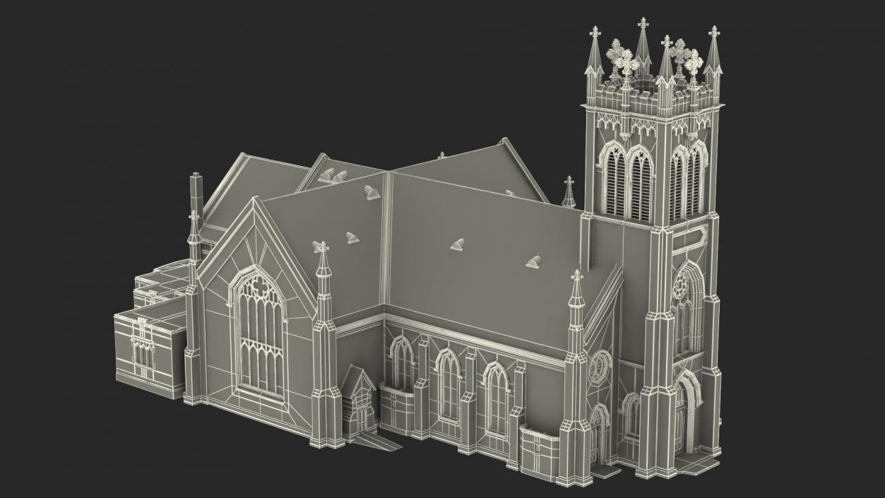 3D Ancient Catholic Church model