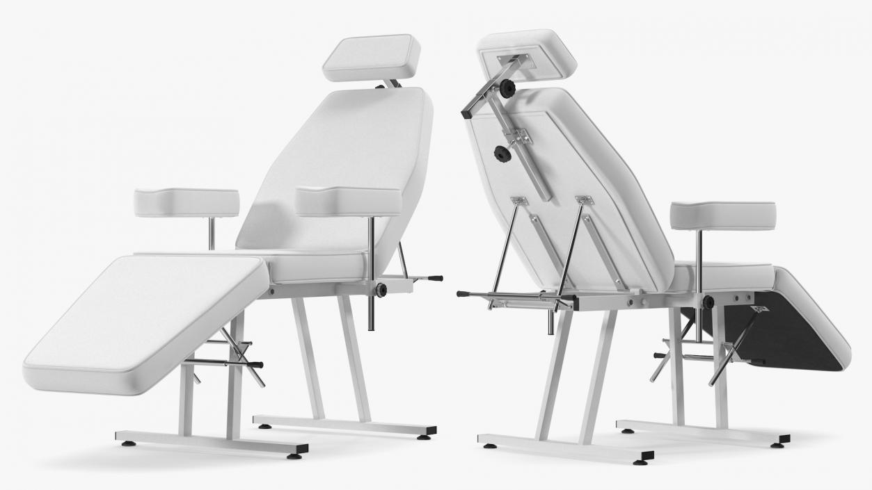 Medical Furniture Set White 3D