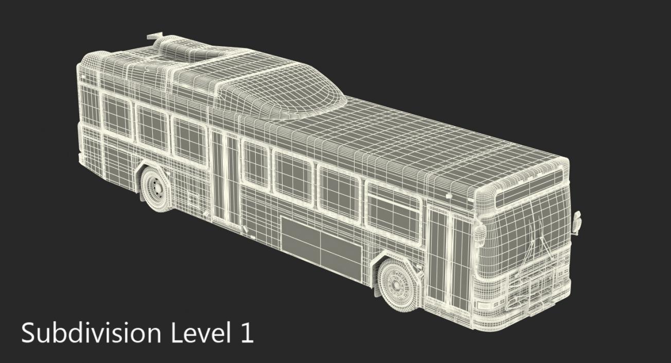 Gillig Advantage Hybrid Bus Intercity Transit Rigged 3D