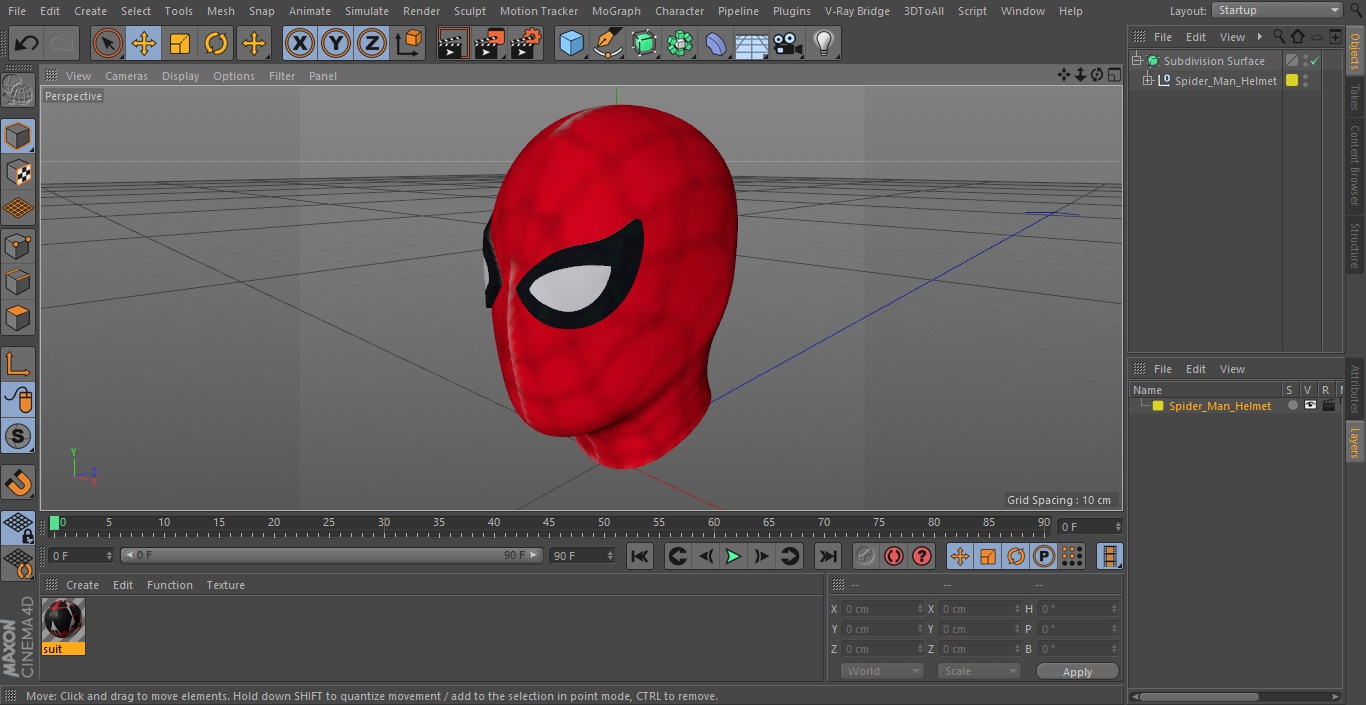 Spider Man Helmet 3D