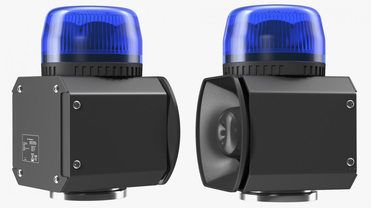 3D Magnetic Emergency Siren Beacon Blue