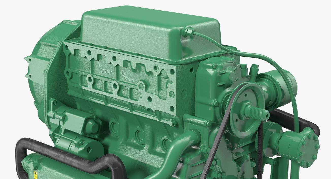 3D model Marine Diesel Engine
