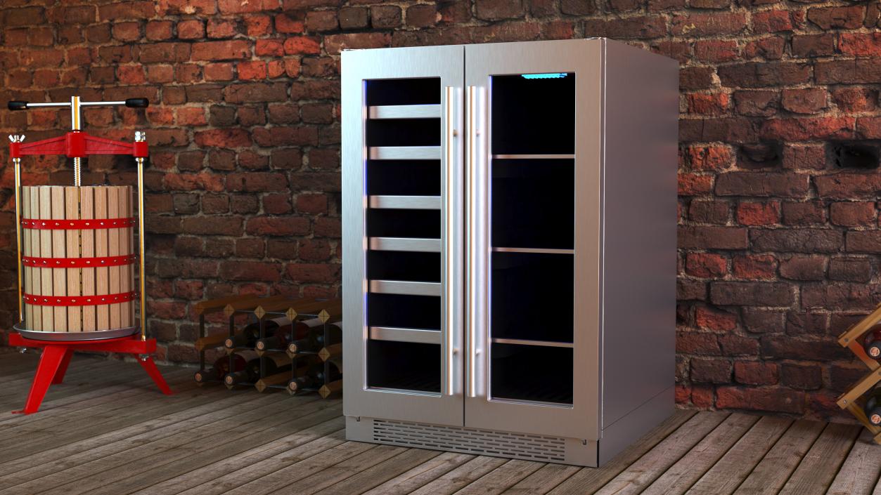 Wine Cooler Compact Dual Zone 3D model