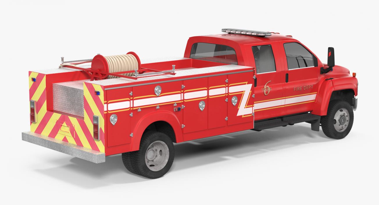 Old Fire Truck 3D model