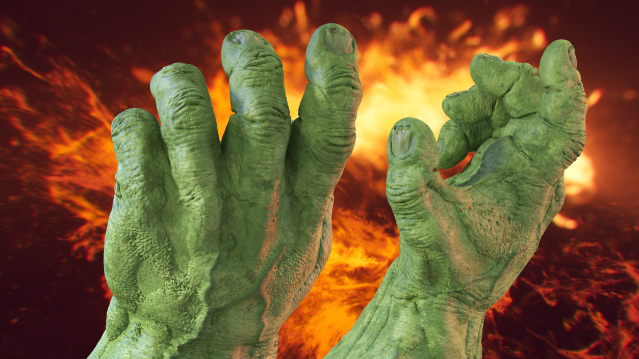 3D model Hulk Hands Idle