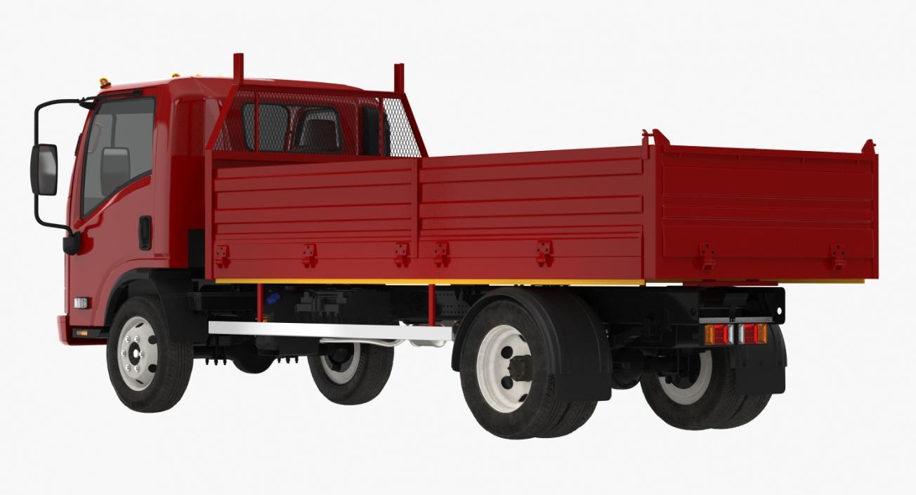 Dropside Truck Generic Rigged 3D model