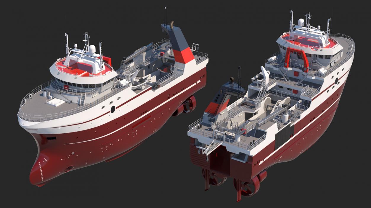 Trawler Fishing Vessel 3D