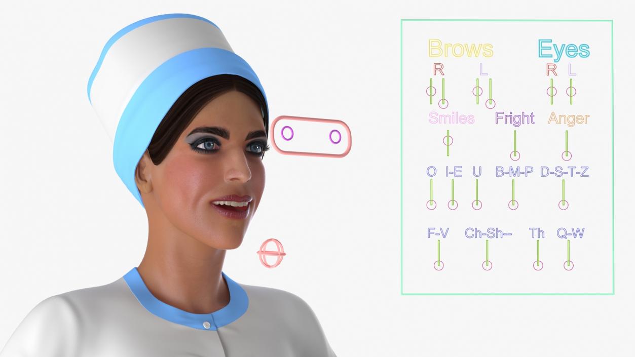 Nurse Rigged 3D