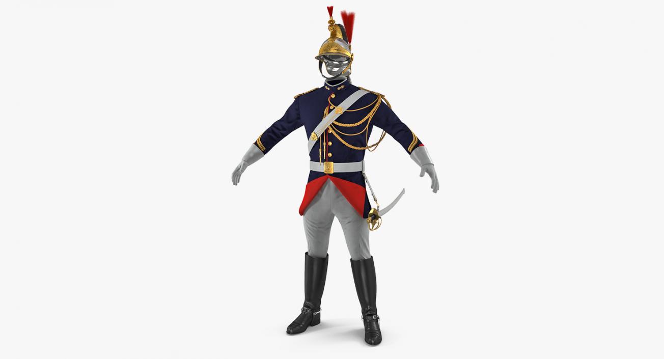 3D French Republican Guard Uniform