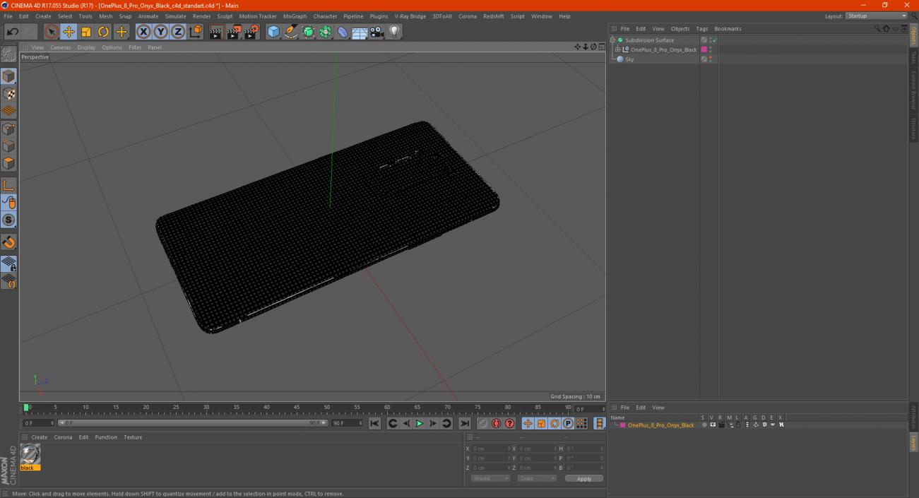 OnePlus 8 Pro Onyx Black 3D model