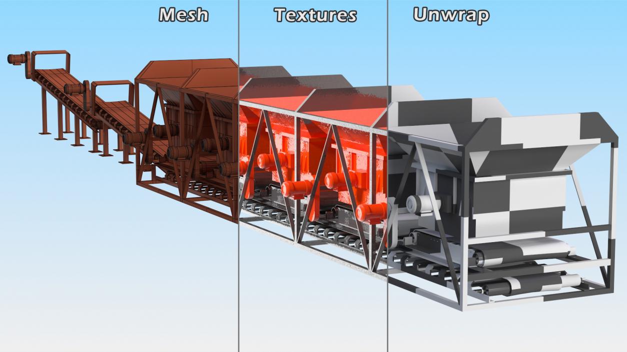 3D Cold Aggregate Supply System model