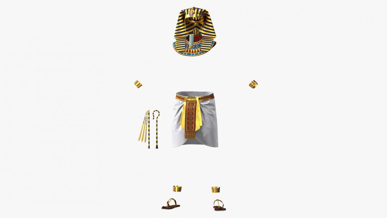 Egyptian Pharaoh Costume 3D model