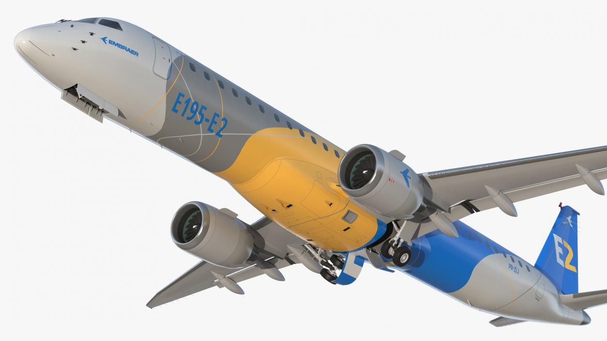 3D Embraer E-Jet E195-E2