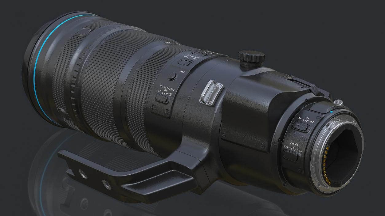 Zoom Lens 200 400mm 3D model