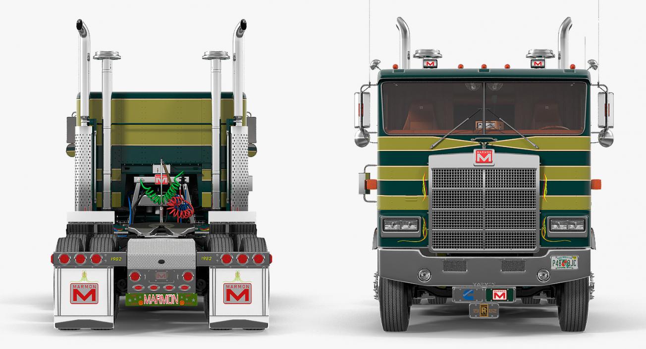 3D model Cabover Truck Marmon 110P