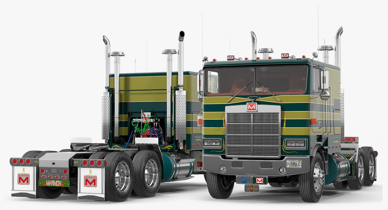 3D model Cabover Truck Marmon 110P