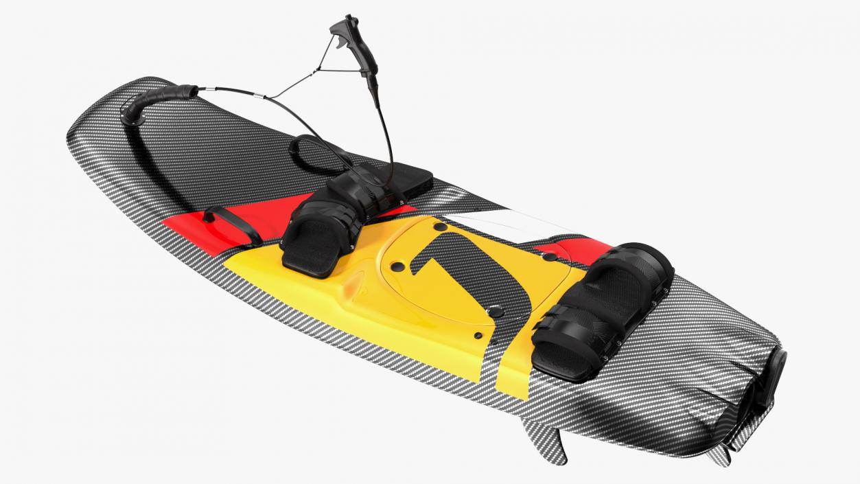 Motorised Carbon Fiber Surfboard 3D