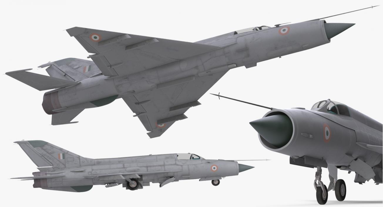 3D MiG-21 Bison Indian Air Force IAF model
