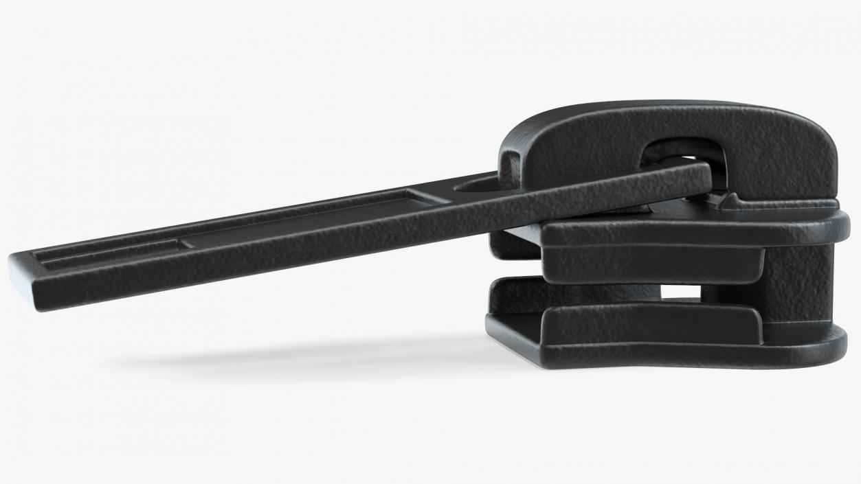Zipper Slider Black 3D model