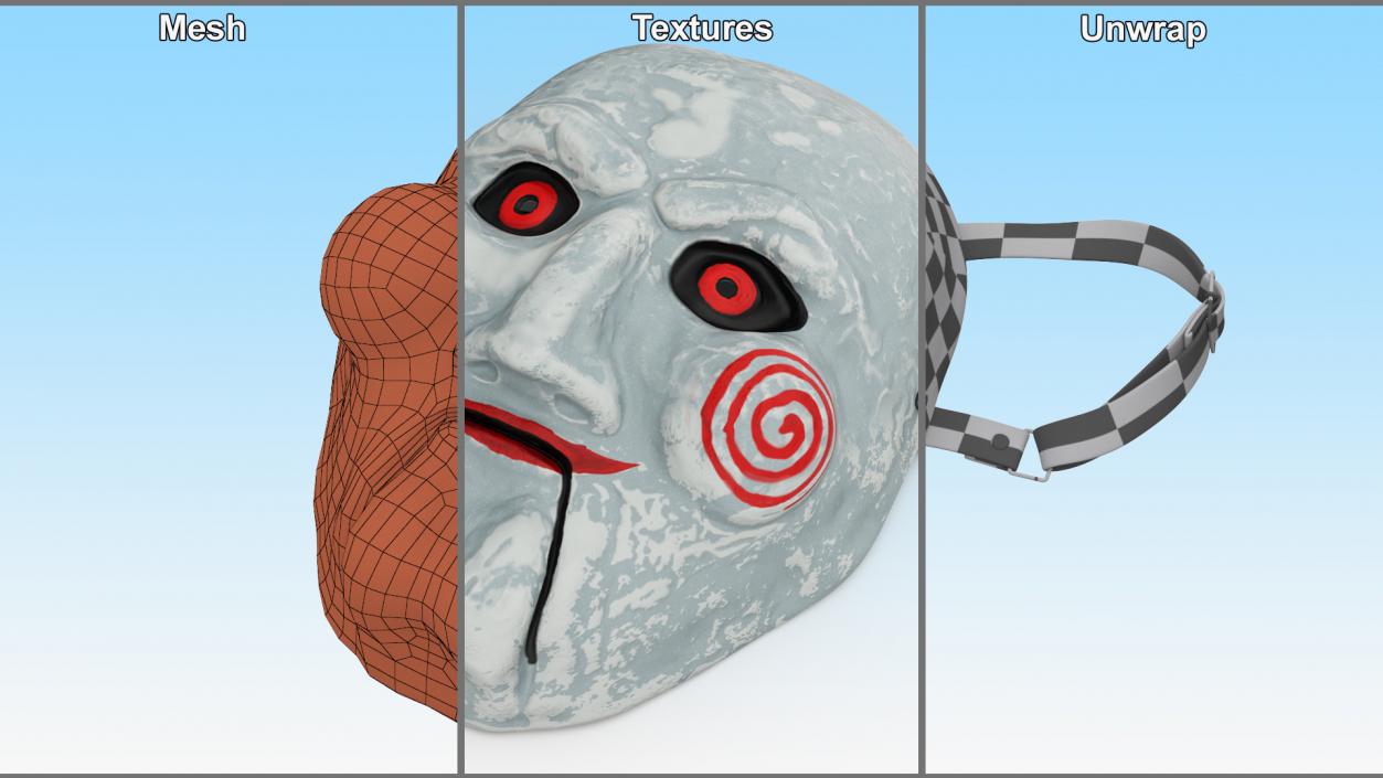 Lying Billy Puppet Vacuform Mask 3D