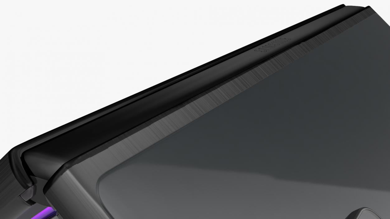 Samsung Z Fold 2 Black Rigged 3D model