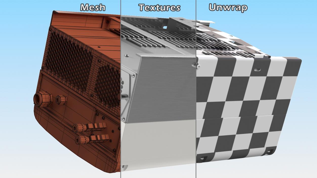3D SolarEdge Inverter Secondary Unit model