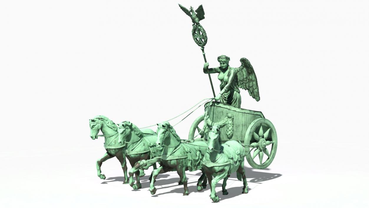 3D model Brandenburg Gate Quadriga