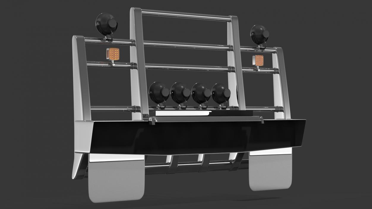 3D Semi Truck Grille Guard model