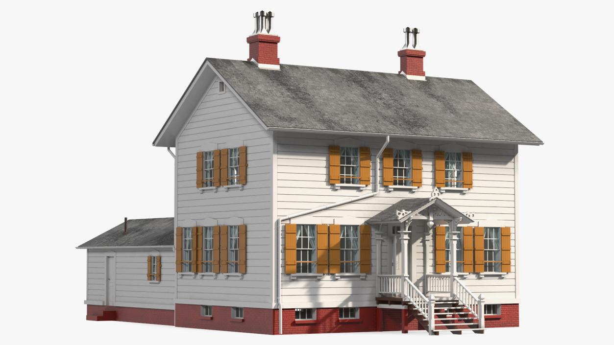 3D model Antique Wooden House