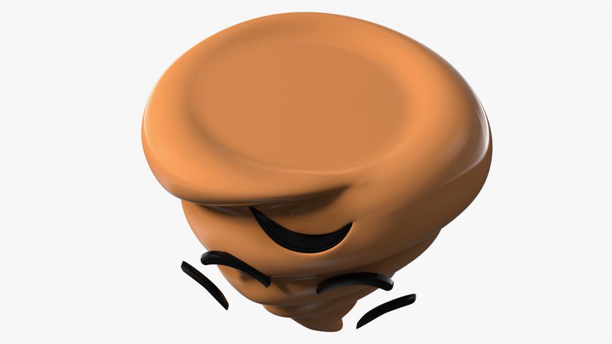 Disappointed Face Poop Emoji Smile 3D model