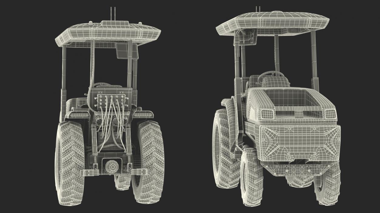 Monarch MK V Electric Tractor Dusty Rigged 3D