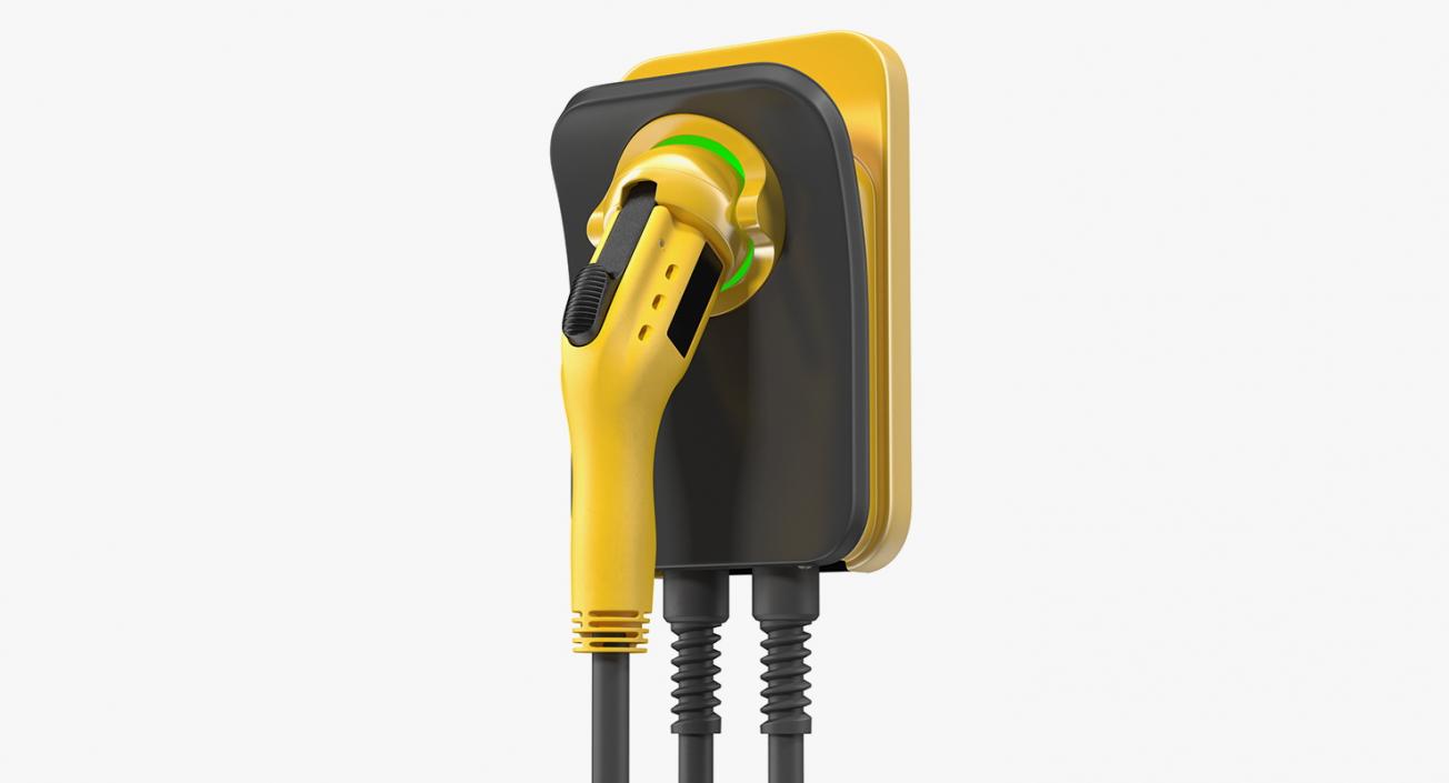 Electric Car Charging Plug Generic 3D model