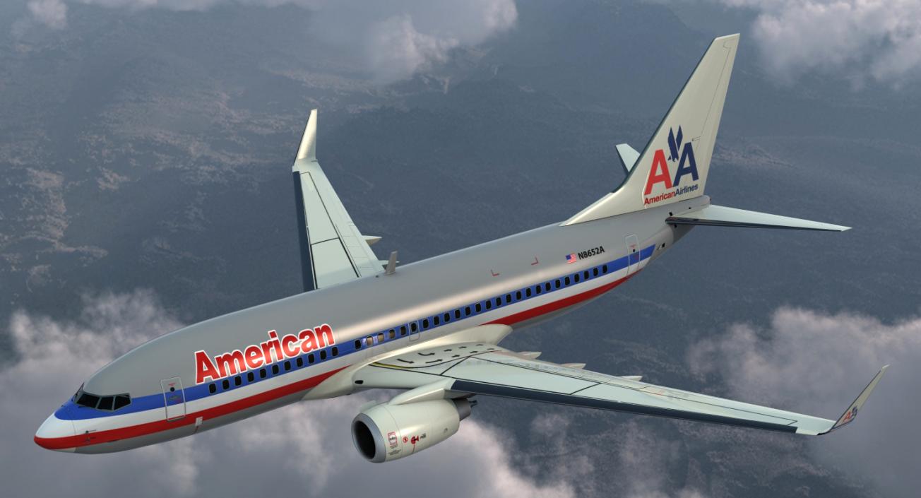 Boeing 737-700 American Airlines 3D
