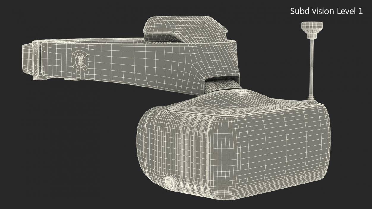 FPV Racing Drone Googles 3D model