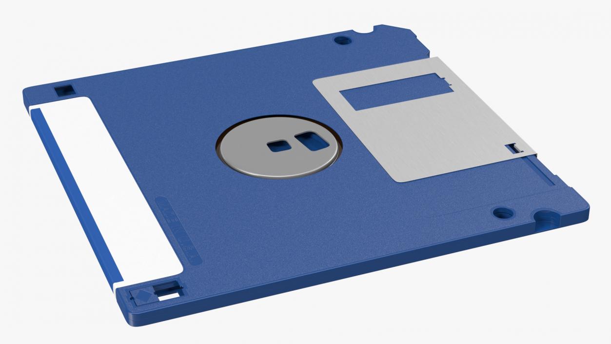 3D model Sony MFD 2HD Double Sided Micro Diskette Blue