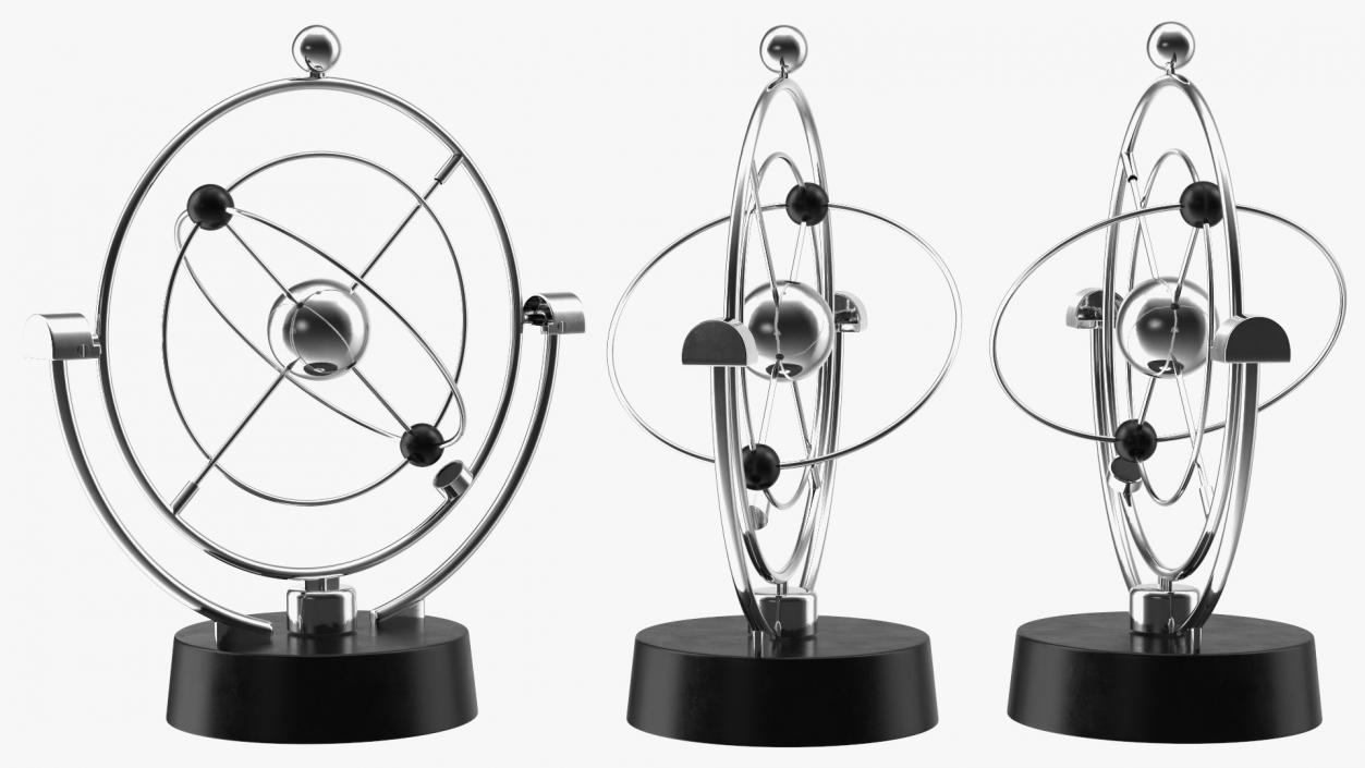 3D Orbital Newton Pendulum model